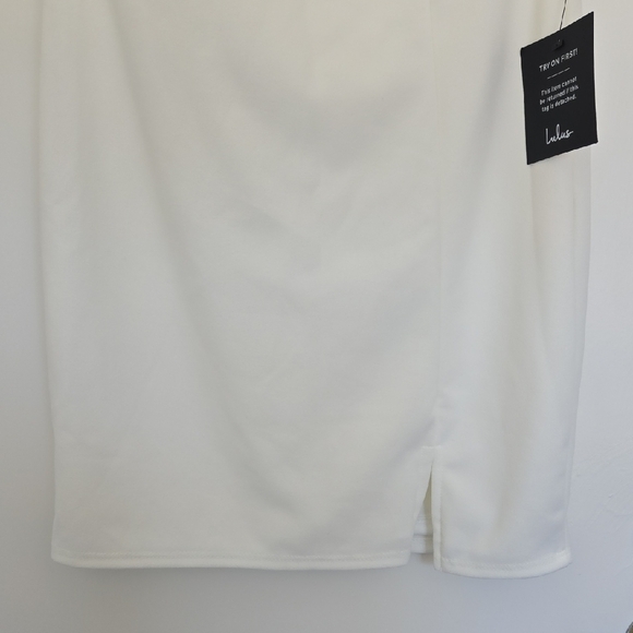 Lulu's White Puff Sleeve Dress - Picture 6 of 7